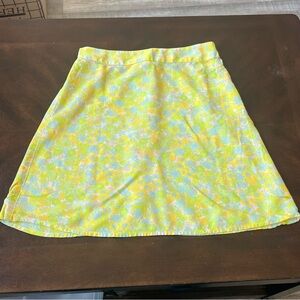 💥🍒Abound Yellow and Blue A-Line‎ Mini Skirt Resort Wear💥🍒